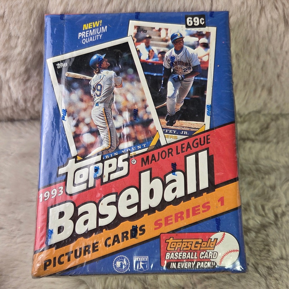 1993 Topps Baseball Series 1 Wax Box 36 Packs Factory Sealed Topps Gold Inserts